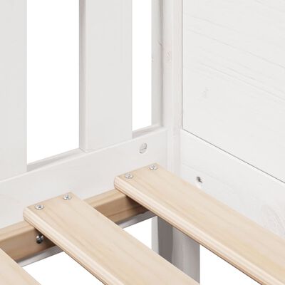 vidaXL Giroletto Casetta Bambini Bianco 80x200 cm Legno Massello Pino