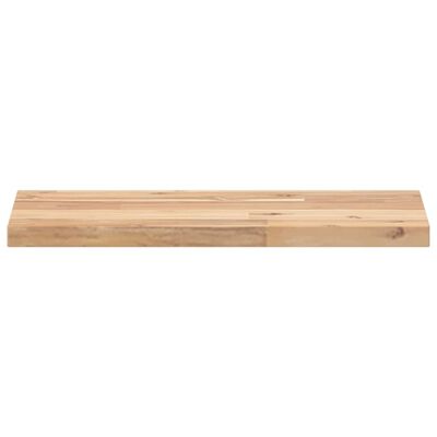 vidaXL Mensole da Parete 2 pz 60x20x2 cm Legno Acacia Non Trattato