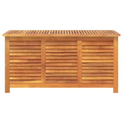 vidaXL Contenitore Giardino con Feritoia 113x50x56cm Massello Acacia