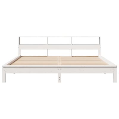 vidaXL Letto senza Materasso Bianco 180x200 cm Legno Massello di Pino