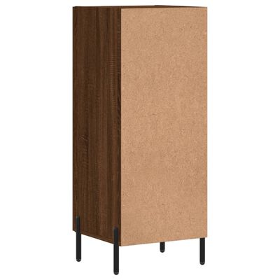 vidaXL Credenza Rovere Marrone 34,5x34x90 cm in Legno Multistrato