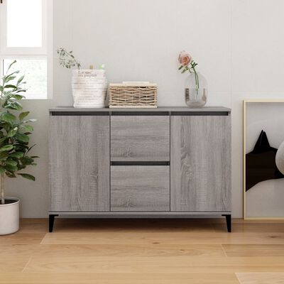 vidaXL Credenza Grigio Sonoma 104x35x70 cm in Legno Multistrato