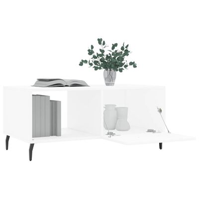 vidaXL Tavolino da Salotto Bianco 90x50x40 cm in Legno Multistrato