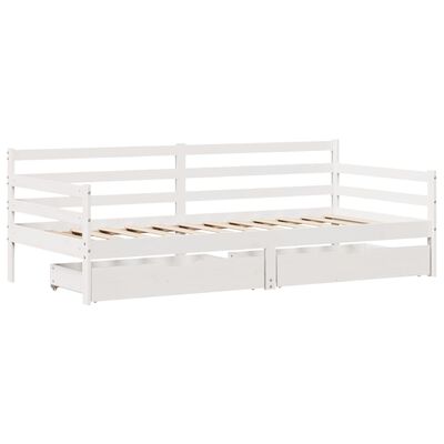 vidaXL Dormeuse con Cassetti 90x200 cm Legno Massello Pino