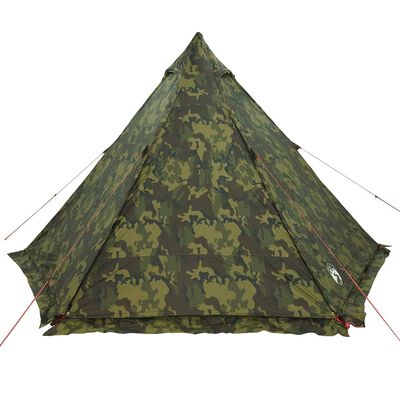 vidaXL Tenda Familiare Tipi per 6 Persone Mimetica Impermeabile