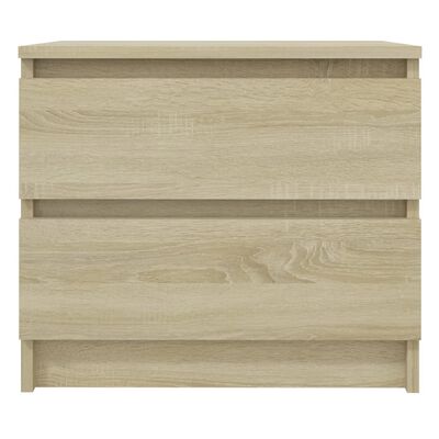 vidaXL Comodino Rovere Sonoma 50x39x43,5 cm in Legno Multistrato