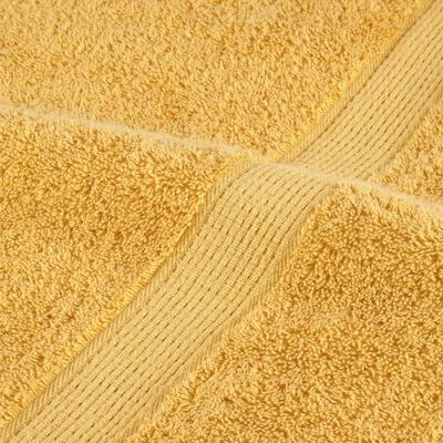 vidaXL Asciugamani Ospiti SOLUND 2 pz Oro 30x50 cm 600gsm