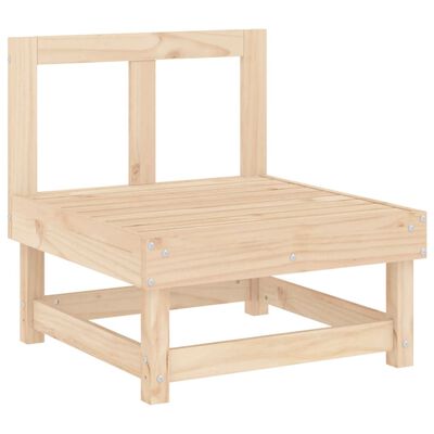 vidaXL Set Salotto da Giardino 3 pz in Legno Massello di Pino