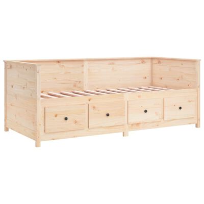 vidaXL Dormeuse senza Materasso 90x200 cm in Legno Massello di Pino