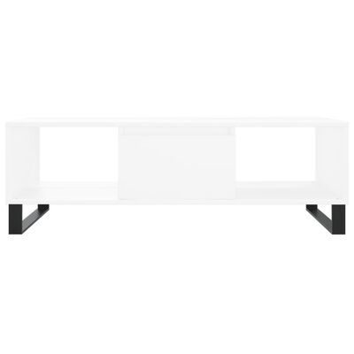 vidaXL Tavolino da Salotto Bianco 104x60x35 cm in Legno Multistrato