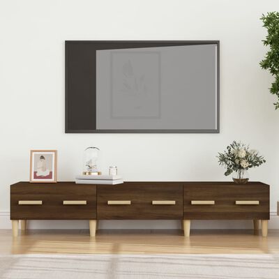 vidaXL Mobile TV Rovere Marrone 150x34,5x30 cm in Legno Multistrato