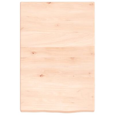 vidaXL Piano Bagno 40x60x(2-4) cm in Legno Massello Non Trattato