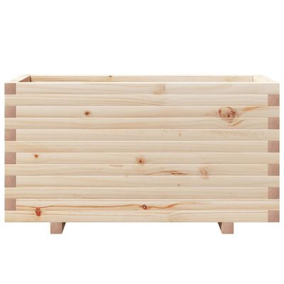 vidaXL Fioriera da Giardino 90x40x49,5 cm in Legno Massello di Pino