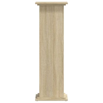 vidaXL Supporto per Piante Rovere Sonoma 33x33x100cm Legno Multistrato