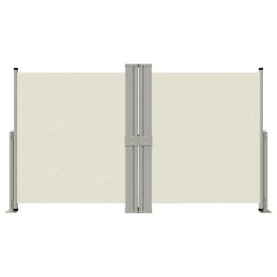 vidaXL Tenda da Sole Laterale Retrattile Crema 140x1200 cm