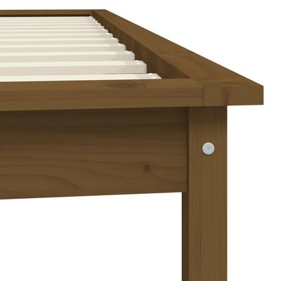 vidaXL Giroletto senza Materasso Ambra 90x200cm Legno Massello