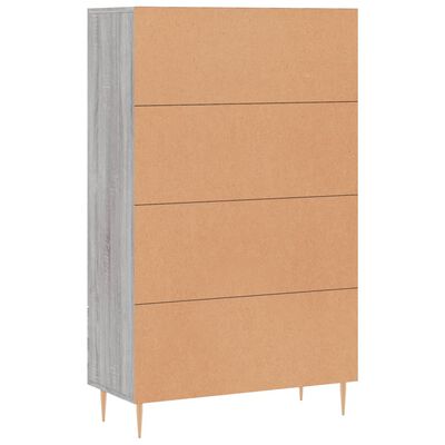 vidaXL Credenza Grigio Sonoma 69,5x31x115 cm in Legno Multistrato