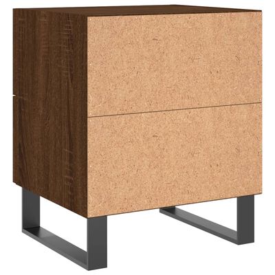 vidaXL Comodino Rovere Marrone 40x35x47,5 cm in Legno Multistrato