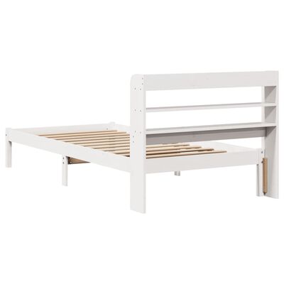 vidaXL Letto senza Materasso Bianco 90x200 cm Legno Massello di Pino