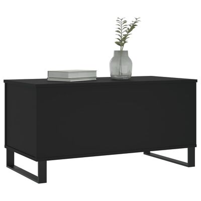 vidaXL Tavolino da Salotto Nero 90x44,5x45 cm in Legno Multistrato