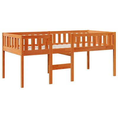 vidaXL Letto Bambini senza Materasso Marrone Cera 75x190 cm Legno Pino