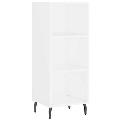 vidaXL Credenza Bianca 34,5x34x180 cm in Legno Multistrato