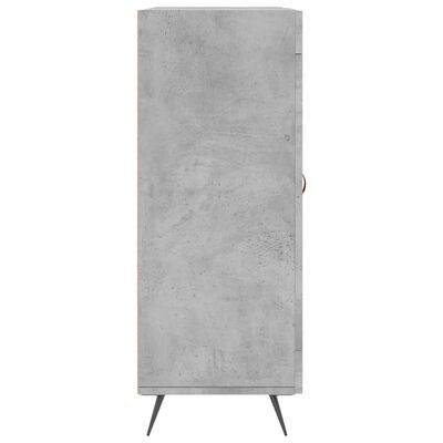 vidaXL Credenza Grigio Cemento 69,5x34x90 cm in Legno Multistrato