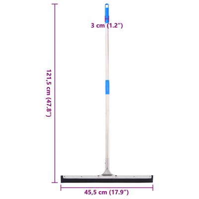 vidaXL Tergipavimento 45,5x121,5 cm in Acciaio e Gomma