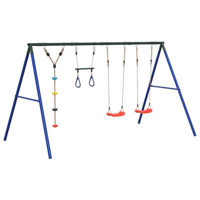 vidaXL Set Gioco da Esterno con Altalene Trapezio e Altalena a Disco