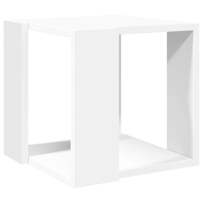 vidaXL Tavolino da Salotto Bianco 32x32x30 cm in Legno Multistrato