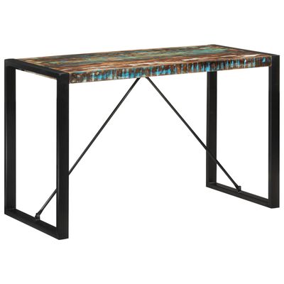 vidaXL Tavolo da Pranzo 120x55x76 cm in Legno Massello di Recupero