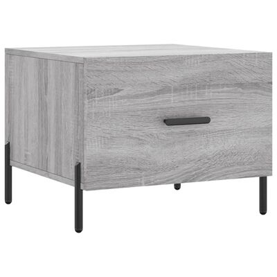 vidaXL Tavolino da Salotto Grigio Sonoma 50x50x40 cm Legno Multistrato