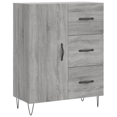 vidaXL Credenza Grigio Sonoma 69,5x34x180 cm in Legno Multistrato