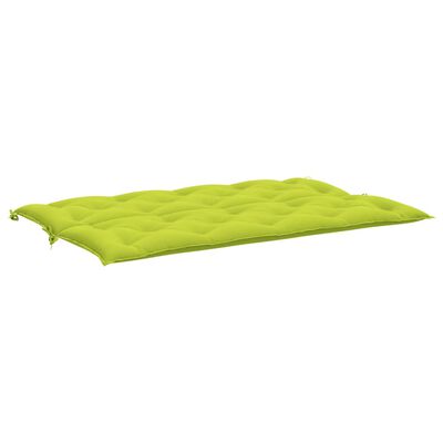 vidaXL Cuscino per Panca Verde Intenso 150x(50+50)x7cm Tessuto Oxford