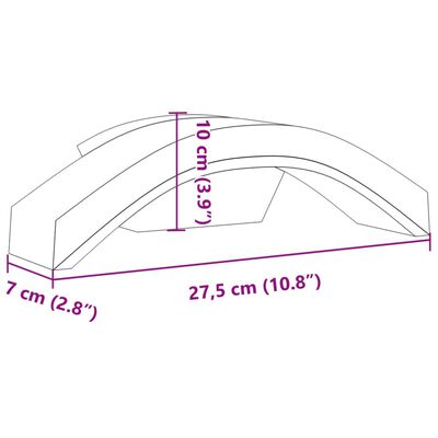 vidaXL Applique per Esterni con LED 2 pz Bianche Alluminio Pressofuso