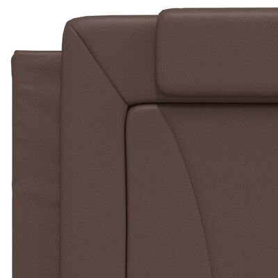 vidaXL Letto con Materasso Marrone 100x200cm in Similpelle