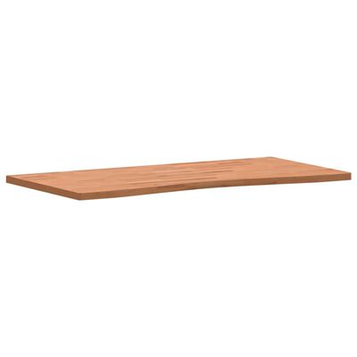 vidaXL Piano per Scrivania 110x(50-55)x2,5 cm Legno Massello di Faggio