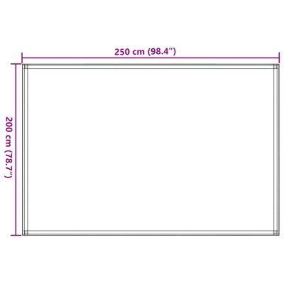 vidaXL Tappeto da Tenda Verde Chiaro 250x200 cm HDPE