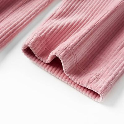 Pantaloni per Bambini in Velluto a Coste Rosa Chiaro 140