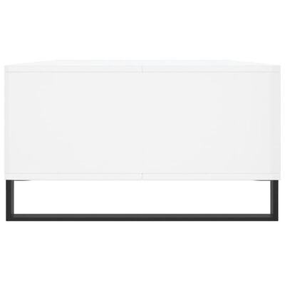 vidaXL Tavolino da Salotto Bianco Lucido 104x60x35cm Legno Multistrato