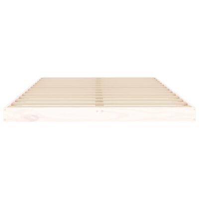 vidaXL Giroletto senza Materasso Bianco 120x200 cm Legno Massello Pino