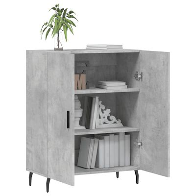 vidaXL Credenza Grigio Cemento 69,5x34x90 cm in Legno Multistrato