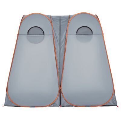 vidaXL Tenda Privacy Pop-Up Grigio e Arancione Impermeabile