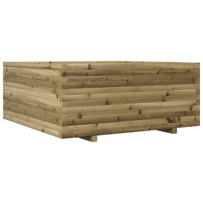 vidaXL Fioriera da Giardino 110x110x49,5 cm Legno di Pino Impregnato