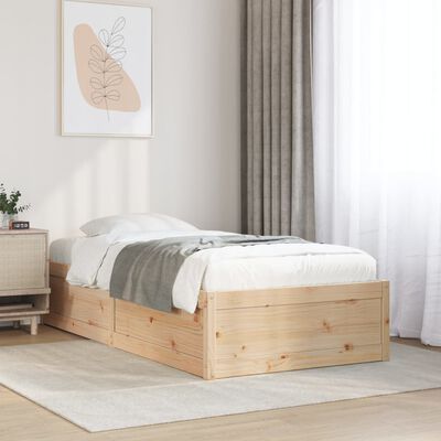 vidaXL Letto senza Materasso 90x190 cm in Legno Massello di Pino