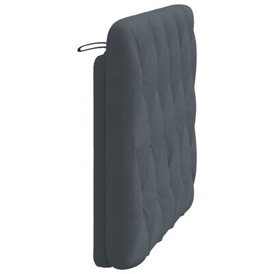 vidaXL Cuscino Testiera Grigio Scuro 100 cm in Velluto