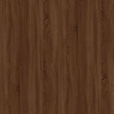 vidaXL Tavolino Rovere Marrone 100x45x45 cm Legno Multistrato e Ferro