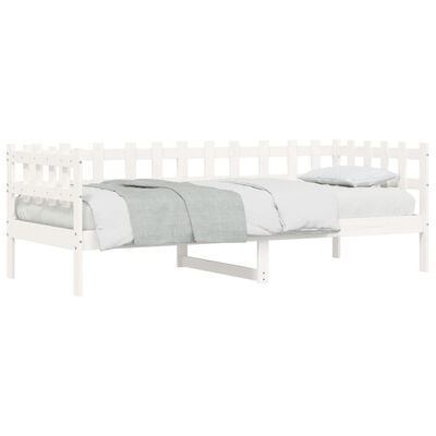 vidaXL Dormeuse senza Materasso Bianca 90x190 cm Legno Massello Pino