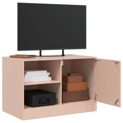 vidaXL Mobile TV Rosso 67x39x44 cm in Acciaio