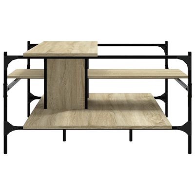 vidaXL Tavolino Salotto Rovere Sonoma 100x100x48,5cm Legno Multistrato